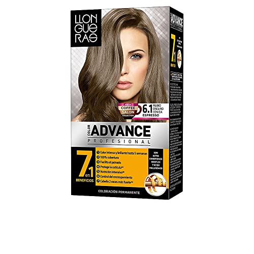 LLONGUERAS COLOR ADVANCE TINTE 6.1 RUBIO OSCURO CENIZA
