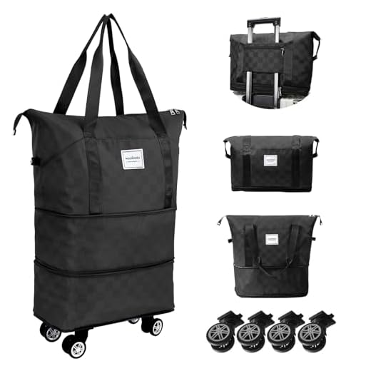 How to measure luggage for uni Expandable Rolling Duffel Bag with Wheels