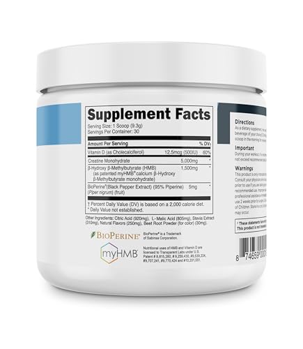 Transparent Labs Creatine HMB Watermelon Powder — 30 Servings — view 8
