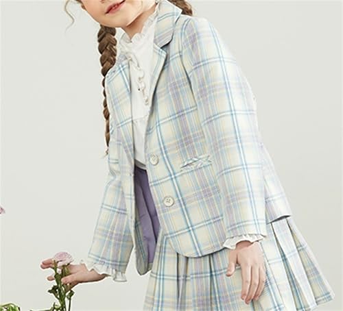 Betusline Girls' Plaid Blazer, 3-12 Years2