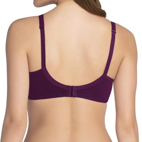 Image of Amante Women's Side Support Shaper Non-Padded Non-Wired Full Coverage Cotton Bra | Seamless Cups | Moisture-Wicking Fabric | High Support Everyday Bra