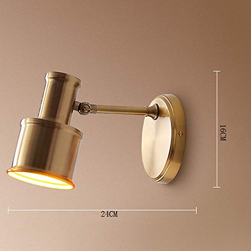 Applique murale nordique orientable en cuivre durable