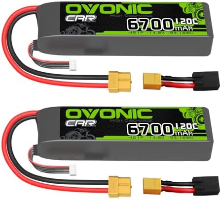 OVONIC 3S Lipo Battery 50C 5200mAh 11.1V Lipo Battery Hardcase with