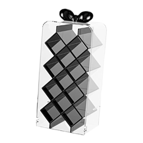 Tsophreniq Fuerte caja de exhibición de lápiz labial de PET, configuración personalizable, se adapta a numerosos productos de belleza en una sola unidad de almacenamiento de belleza apilable