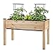CedarCraft Self-Watering Elevated Cedar Planter (22” x 48” x 30" H) - Flexibility of Container Gardening Convenience of Self-Watering. Grow Healthier, More Productive Plants. No Tools Required