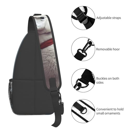 Bolso Sling Unisex tipo Chest Bag negro para viaje miniatura 4