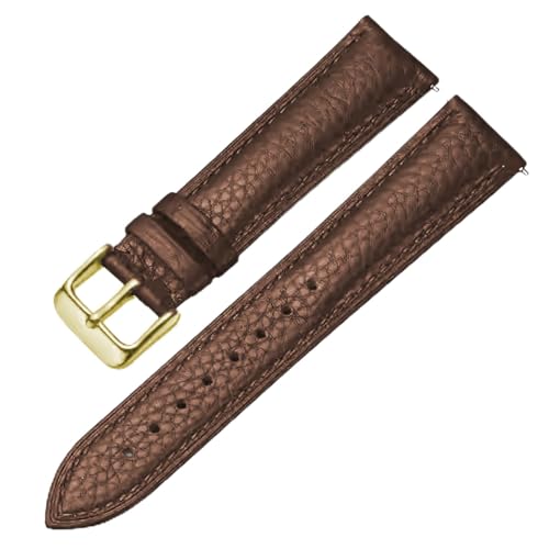 Image of Genuine Leather Watch Band Hand-Stitched Texture Padded Italian Leather Strap Quick Release 12mm 13mm 14mm 15mm 16mm 17mm 18mm 19mm 20mm 21mm 22mm 23mm 24mm Replacement Band for Women Men