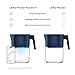 LARQ PureVis 3-in-1 Water Pitcher – Purifier, Filter & Tracking, 8-Cup Water Purifier Pitcher with Advanced Filter for Clean & Crisp Water – Removes Chlorine, PFAS, Lead & More – Monaco Blue