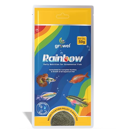 Image of Micro Floating Fish Food Pellets 50g | 0.9mm Pellet Size | Highly Digestible & Nutritious Fish Feed for All Aquarium Fish