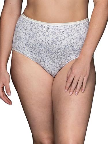 Vanity Fair Women's Illumination Brief Panties (Regular & Plus Size), Tranquil Lace Print, 10 - image 1