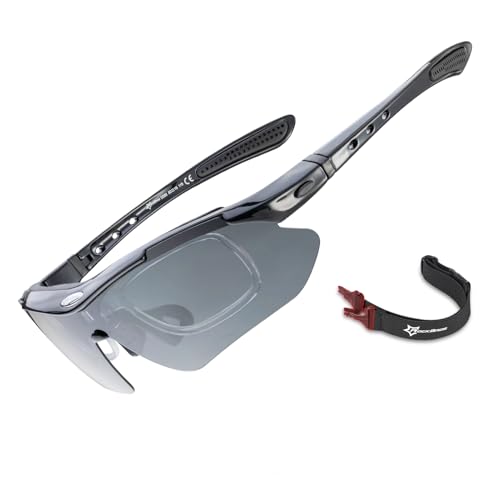 Image of ROCKBROS Photochromic Sports Sunglasses Men Women - UV400 Protection Goggle with Myopia Frame for Running Cycling Driving