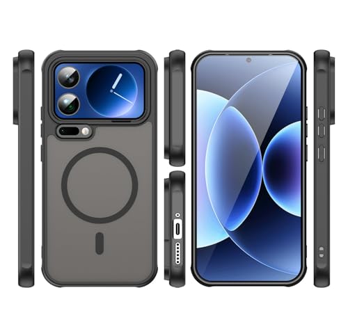 Image of Compatible with Xiaomi 17 Pro Max Case Cover,Compatible with MagSafe,Anti-Fall,Compatible with Xiaomi 17 Pro Max 5G 2509FPN0BC Cell Protective Phone Case Black