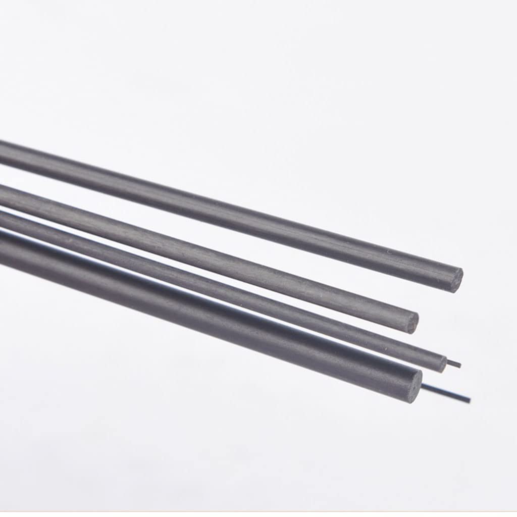 ACVACV 20pcs Carbon Fiber Rods, For RC Airplane DIY Craft 1mm Matte Pole(0.8x200mm)