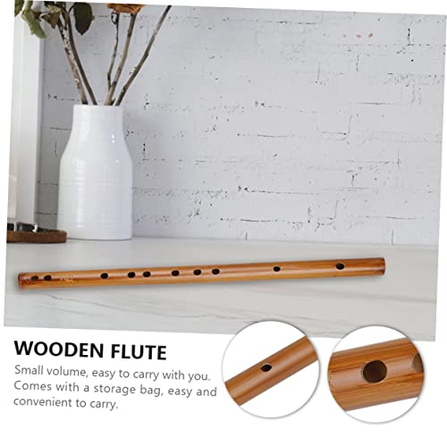 FUNOMOCYA Wooden Piccolo for Beginners Traditional Musical Instrument Flute Open Hole Toy Instruments for Adults