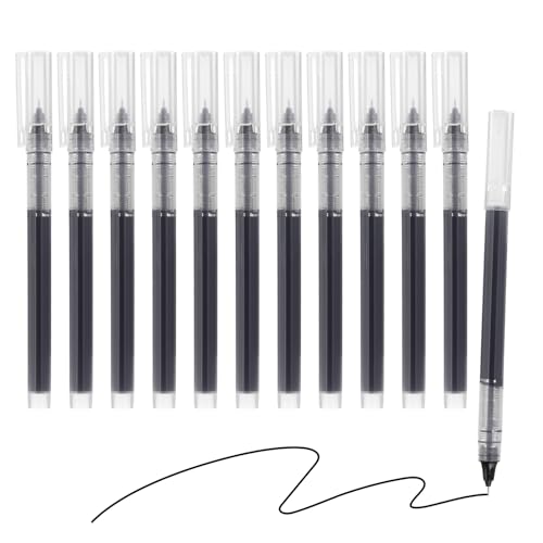 Bolígrafo Gel PATIKIL Punta Media 0.5mm x12 Negro