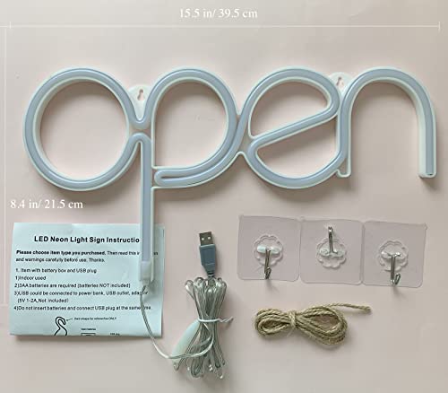 Led Open Signs For Business Store Pink Open Neon Light Up Letters Advertisement Board Usb Powered Open Electric Display Sign For Front Door Windows Bar Bub Restaurant Café Tattoo Spa Massage(Kaif) #TOP4
