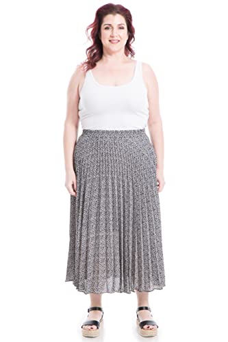 Max Studio Women's Plus Size Pleated Skirt
