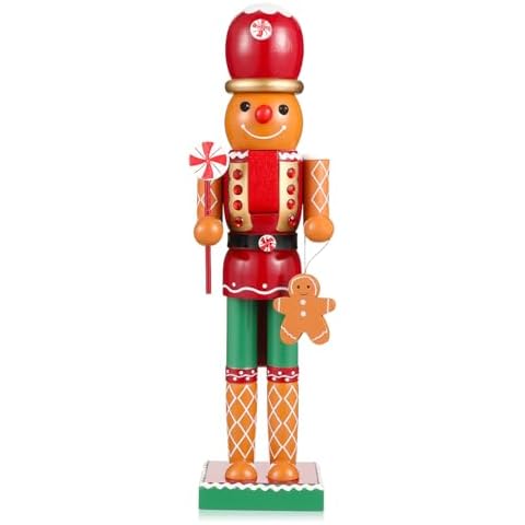 CLISPEED Wooden Nutcracker Doll Decor for Parties Cover