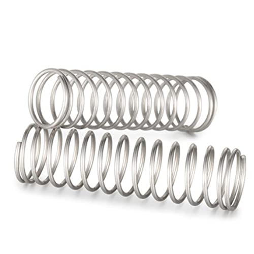 20 sztuk/partia 0.2mm ze stali nierdzewnej mikro mała sprężyna dociskowa OD 2mm/3mm/4mm długość od 5mm do 50mm) (Color : 10mm, Size : 3mm)