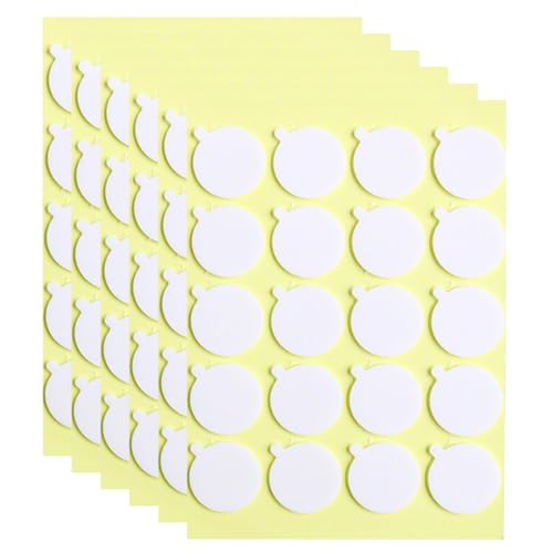 Aubeco 120PCS Candle Wicks for Candle Making Candle Wick Stickers Heat Resistance Double-Sided Stickers with The Little Tail Stickers for Candle Making