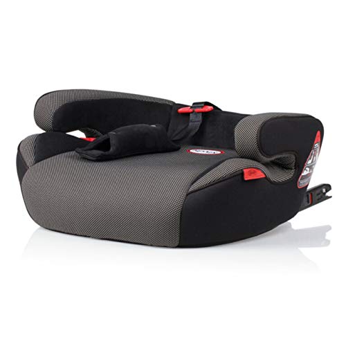 HEYNER SafeUpFix Premium Child Car Booster Seat Isofix Safe Junior 3 Group 4-12y Pantera Black