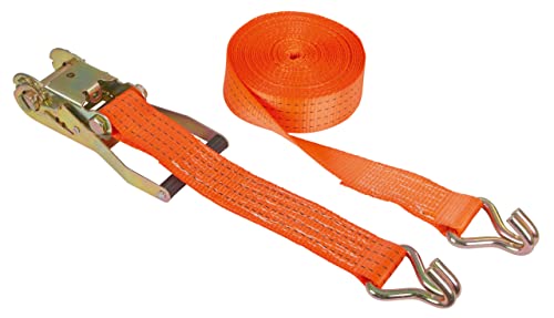 Kerbl Ratschenzurrgurt 2-teilig, orange, 50mm / 4m, 4000 kg