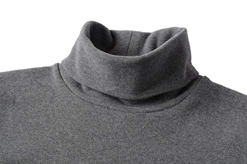 Women's Soft Cotton Turtleneck Top Basic Pullover Sweater