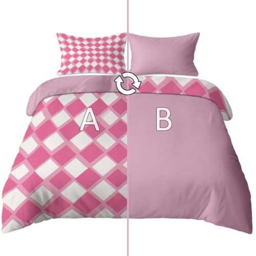 Parure de lit géométrique rose pour une chambre cocooning - 6