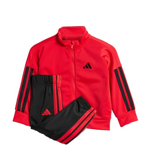 adidas Unisex bebé ESSENTIALS CLIMACOOL TRACKSUIT, Pure Ruby/Black, 18-24 Months