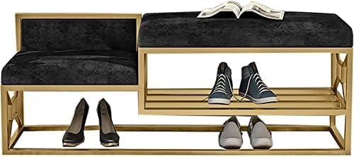 Banc à chaussures robuste pour vestiaire de couloir et petits espaces