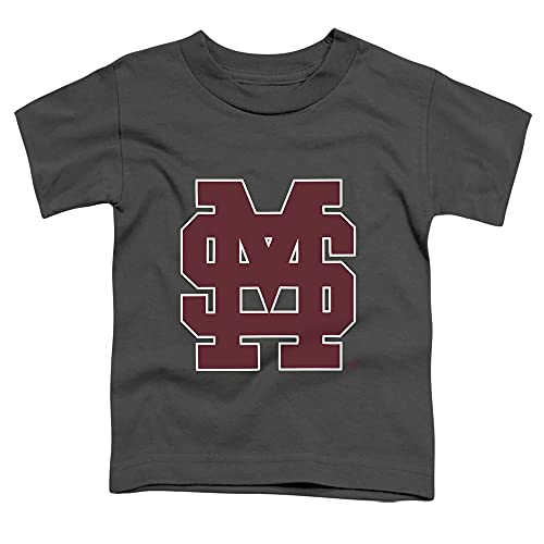 Mississippi State Bulldogs Official Baseball Logo Unisex Toddler T Shirt,Charcoal, 3