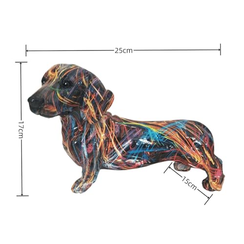 Statues de chiens durables et figurines de bureau haute finition - 4