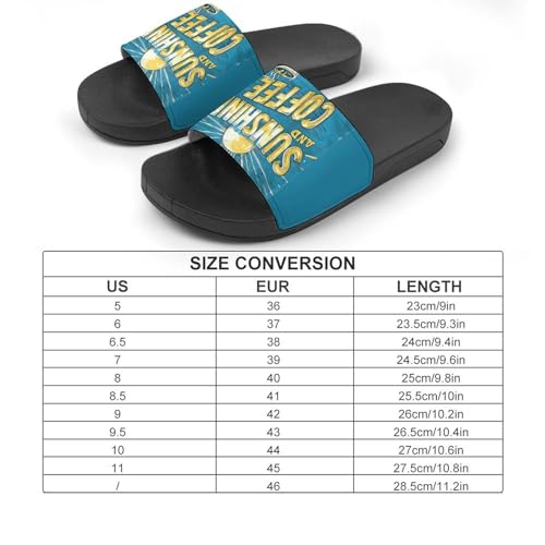 Sunshine And Coffee House Sandals Non-Slip Bathroom Slippers Beach Summer Shoes for Men Women2
