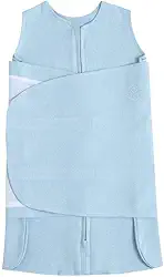 Saco de Dormir Swaddle em Algodão Egípcio Azul