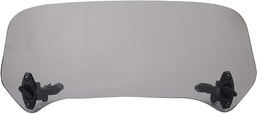 Akozon Deflector de parabrisas, deflector universal para parabrisas de motocicleta, deflector de aire (pequeño ahumado)