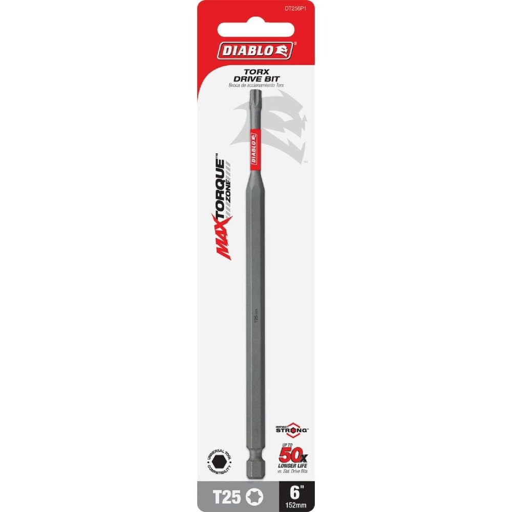 Diablo Torx Bit - T25, 6" Long -1
