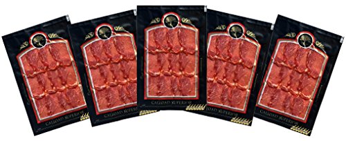 Lote de Caña de Lomo Ibérico de Salamanca. 5 Sobres de 100gr. Envasado al vacío.