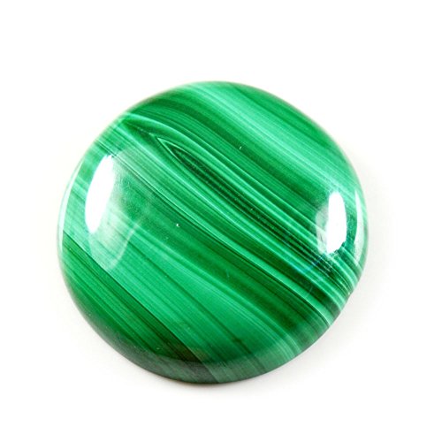 Malachite naturelle ronde 9,3 carats AAA pour remplacer une pierre ou réparer un bijou ancien