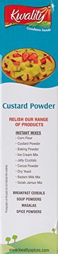 Image of Kwality Custard Powder 100g (Vanilla Flavor), Smooth & Creamy Custard, Quality Ingredients, Best for Fruit Salads.
