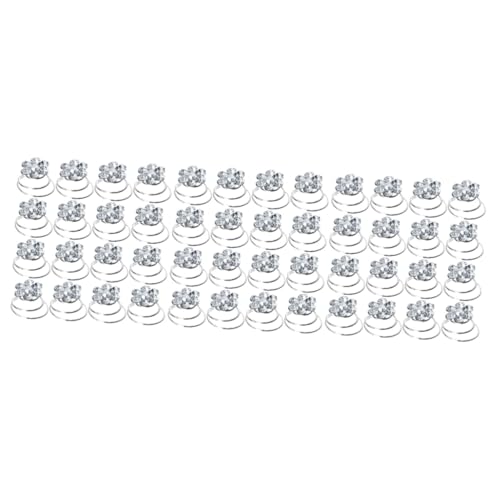 Pince à cheveux spirale : lot de 108 mini spirales éclatantes pour chignon élégant
