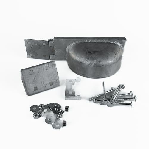 Image of GATEMATE Right Hand Padlock Protector | Galvanized Steel | High-Security Gate Lock Shield | Rust-Resistant Durable Design | Protects Padlocks from Tampering and Weather