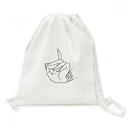 Sac de voyage en toile motif bouddhiste cordon serrage sac à dos léger