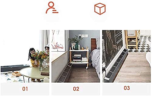Steekverwarming voor ventilatorkachel, elektrische plinten, steekverwarming voor kachels, mobiele convector, radiator voor kamerverwarming voor ventilatorkachels C - Afbeelding 7