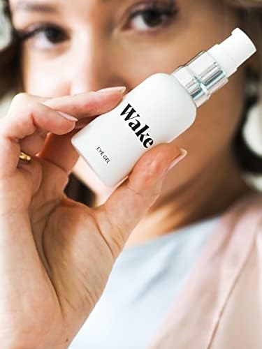 Wake Skincare Eye Gel - Hydrating Eye Serum for Tired Puffy Eyes, Dark Circles, Eye Bags - Eye Gel for Dry Eyes and Wrinkles, Sensitive Skin  Aloe Vera  Collagen - 30ml Anti Ageing Eye Cream