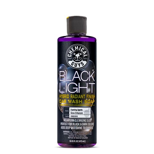Chemical Guys CWS61916 Black Light Foaming Car Wash Soap(Works with Foam Cannons, Foam Guns or Bucket Washes)Safe for Cars,Trucks,Motorcycles,RVs&More,16 fl oz, Black Cherry Scent(packaging may Vary) by Chemical Guys - Used condition - US$9.51