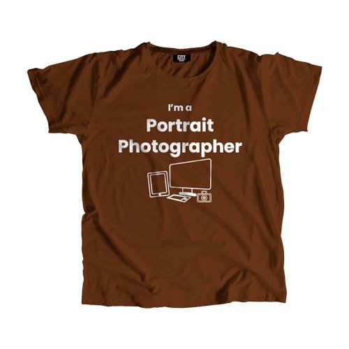 T-shirt photographe portrait marron le cadeau idéal pour capturer l'instant