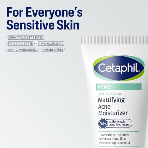 Cetaphil Gentle Clear Mattifying Acne Face Moisturizer, Salicylic Acid, 3oz - image 8
