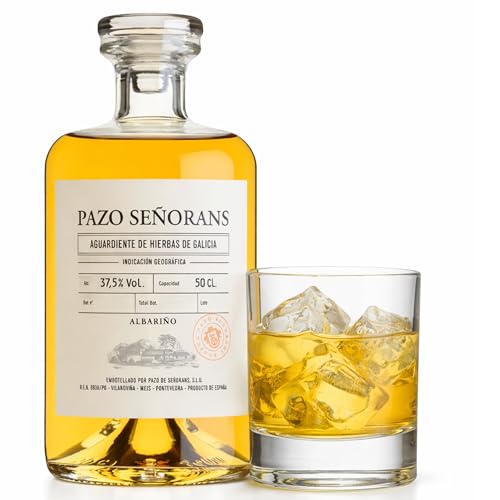 Licor de Hierbas - Pazo de Señorans | Elaboración tradicional gallega | Notas aromáticas naturales | Ideal como digestivo | Botella 700 ml | 1 botella