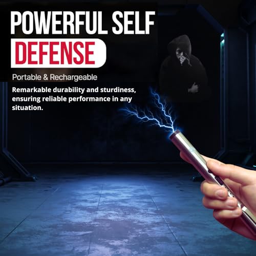 Odds Shifter's DefenPro 32,000,000 Stun Pen Stun Gun for Self Defense Tactical Stun Pen with USB Rechargeable, Battery Indicator,