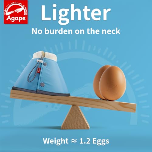 Image of Agape Soft Dog Cone for Small Dogs & Cats, Recovery Collar to Stop Licking | Comfy E-Collar Alternative for Puppies, Adjustable Cloth Cone After Surgery, Protective Neck Cone for Kittens, Washable